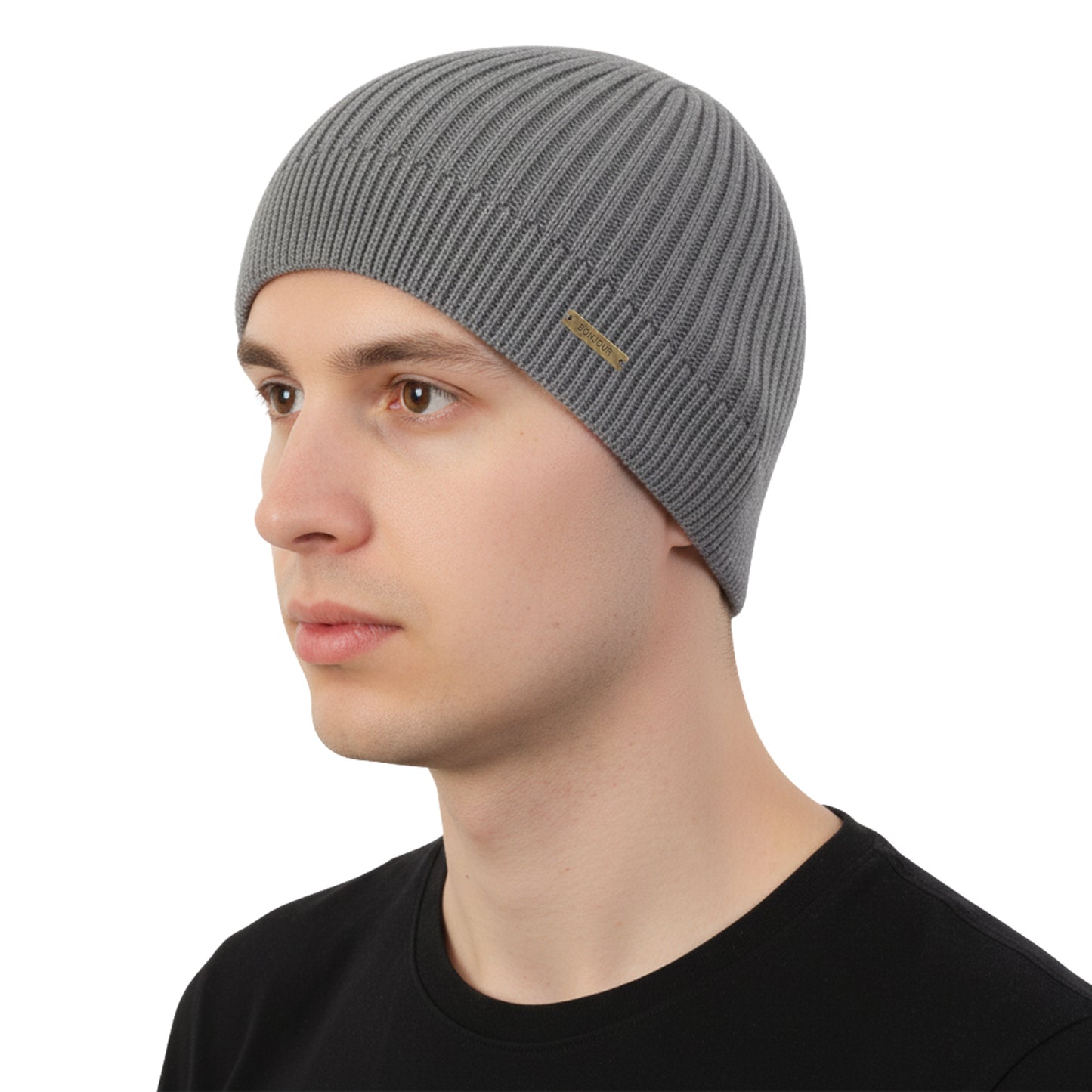 Men's Woolen Winter Cap (Grey Mel)
