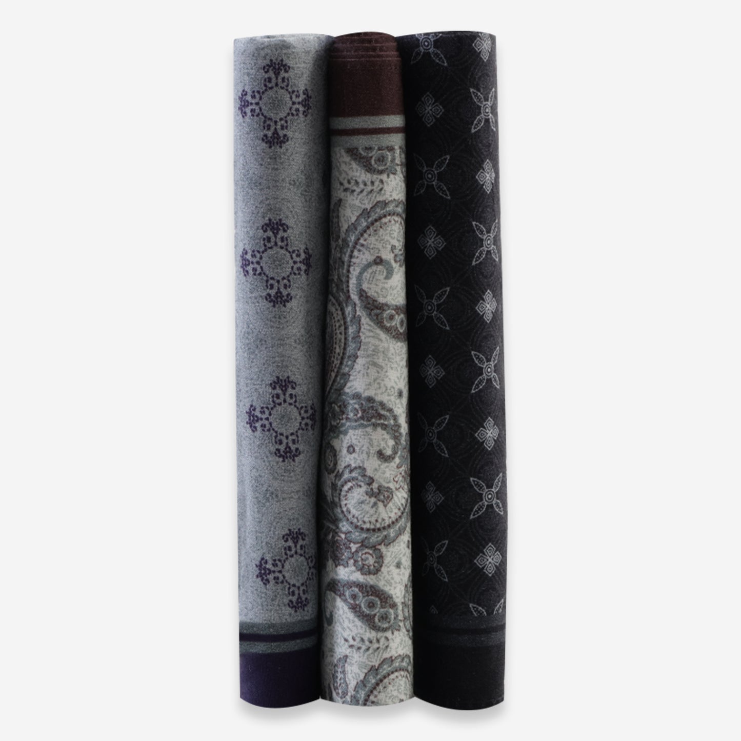 Men’s Silcora Cotton Handkerchiefs | 100% Pure Cotton | Soft & Absorbent | Pack of 3 | Regular - Size