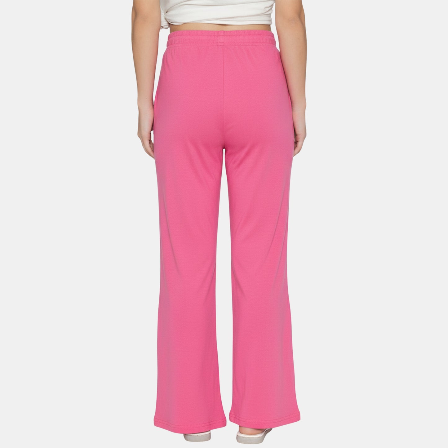 Women Flared Pants (Bright Rose)