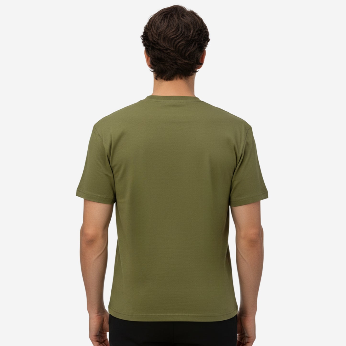Men’s Printed Round‑Neck T‑Shirt (Grass Hopper)