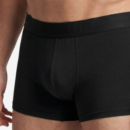Men's Black Micro Modal Seamless Trunks with Boncel Technology