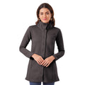 Women Winter High Neck Long Coat (Anthra Grey)