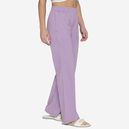 Women Flared Pants (Purple Rose)