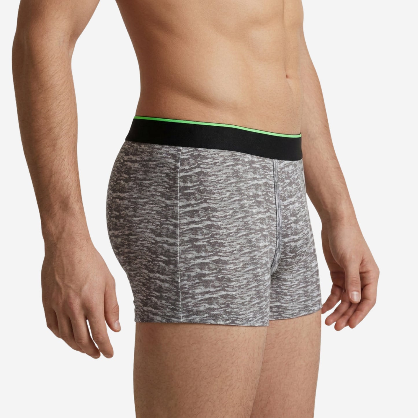 Men's Multicolor Supersoft Printed Modal Cotton Trunks - Single Pack | Light Green