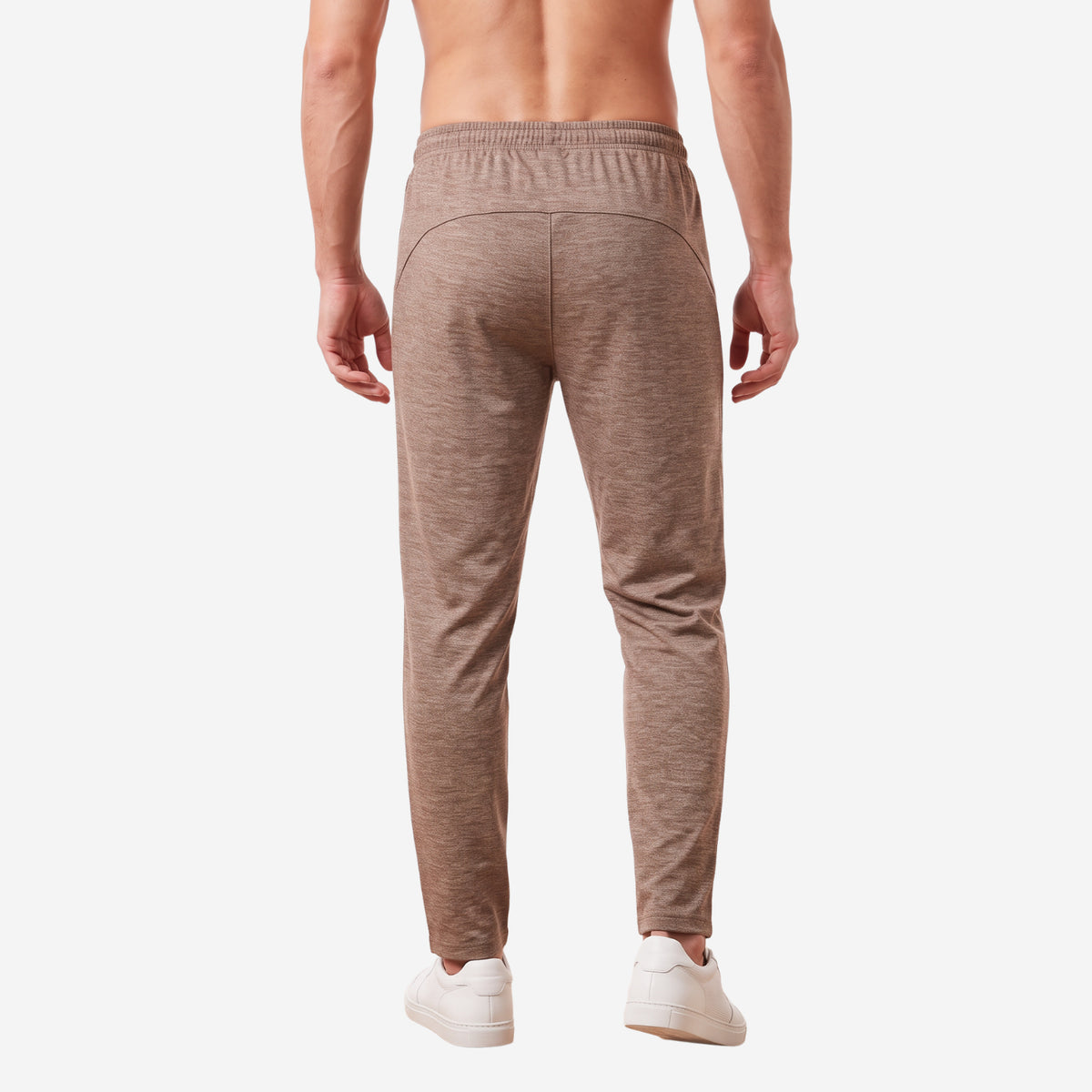 Bonjour Men’s Athletic Track Pants | Polyester Blend Sports Joggers with Drawstring Waist & 2 Zipper Pockets | Gym, Running & Workout Pants
