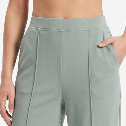 Women Solid Lt.Grey Straight Pants