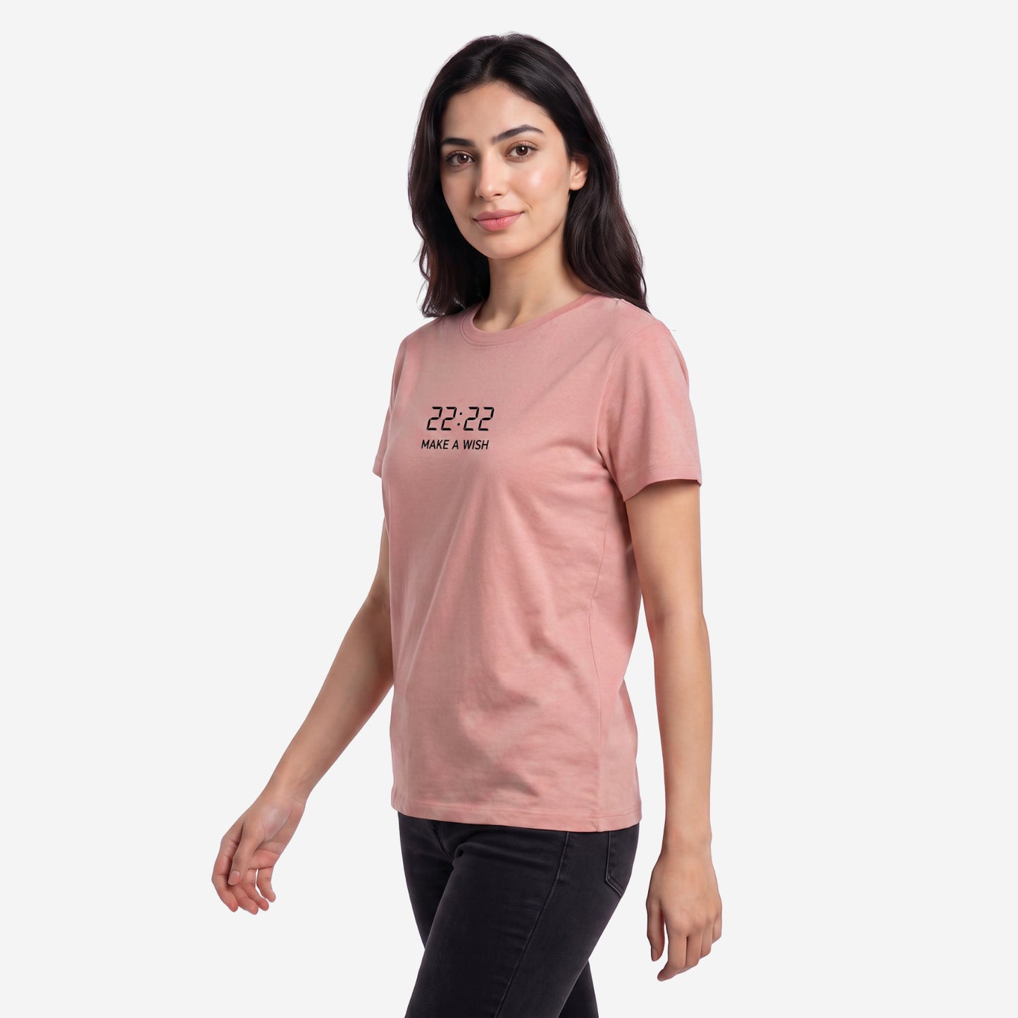 Bonjour Women’s  Round Neck Cotton Printed T-Shirt |  Half Sleeve Regular Fit Comfortable Tee
