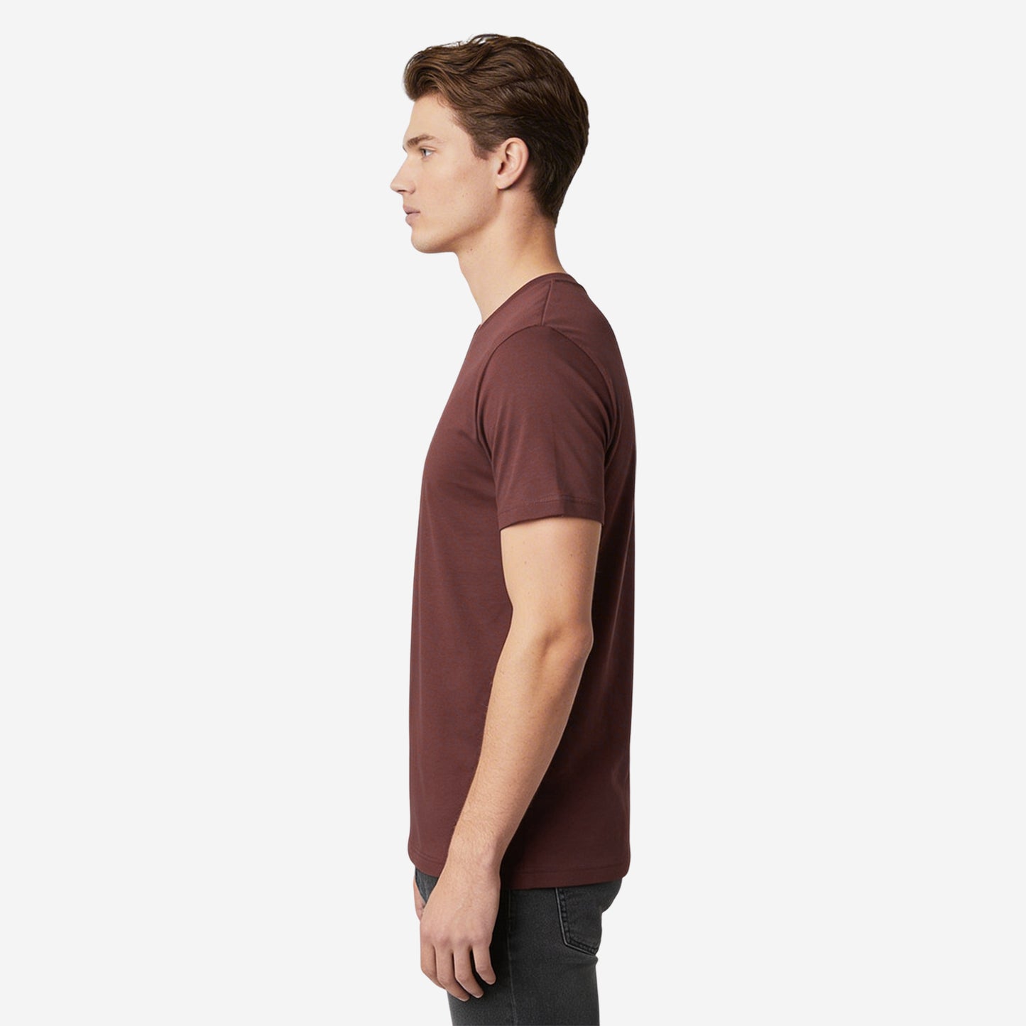 Chocolate Truffle Round Neck Half Sleeves T-Shirt for Men