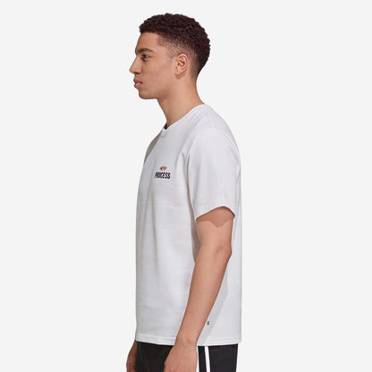 Men’s Printed Round‑Neck T‑Shirt (White)