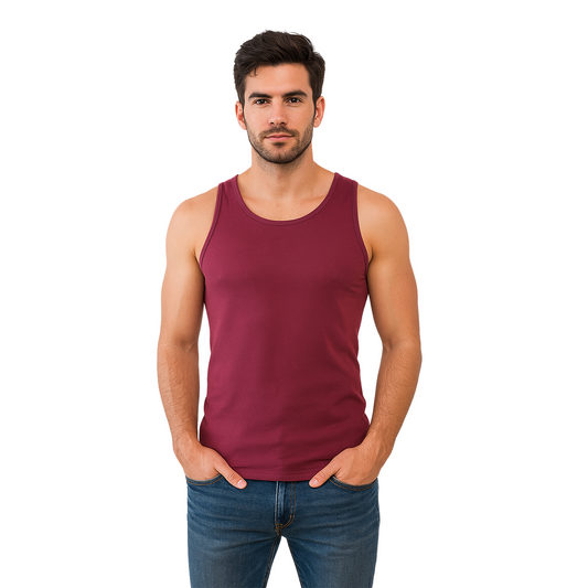 Bamboo Midnight Plum Vest for Men - Pack of 1