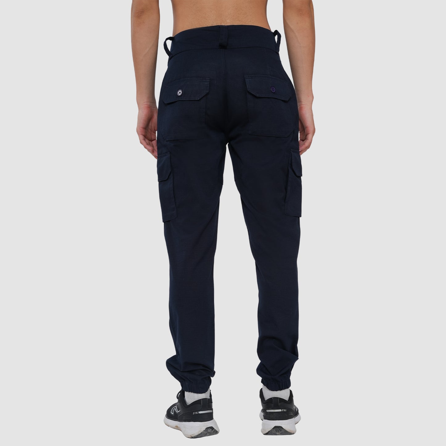 Men's Premium Cotton Cargo Pants (Navy)