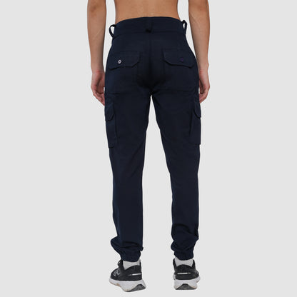 Men's Premium Cotton Cargo Pants (Navy)