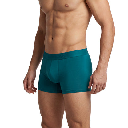 Men’s Prussian Blue Micro Modal Seamless Trunks with Boncel Technology