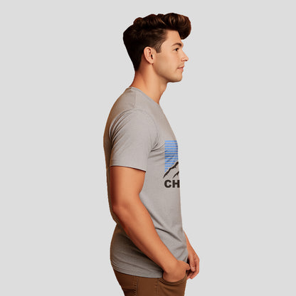 Bontact CHALLENGE Round-Neck Half Sleeve T-Shirt (Lt.Grey)
