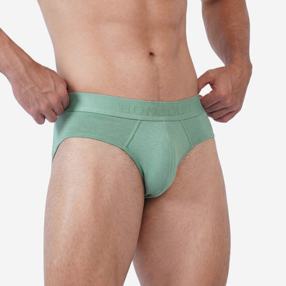 Men’s Bamboo Brief – Ultra Soft, Odour Free Sage Green (Pack of 1)