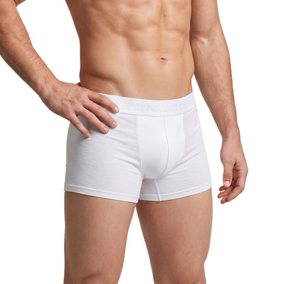 Men’s White Micro Modal Seamless Trunks with Boncel Technology
