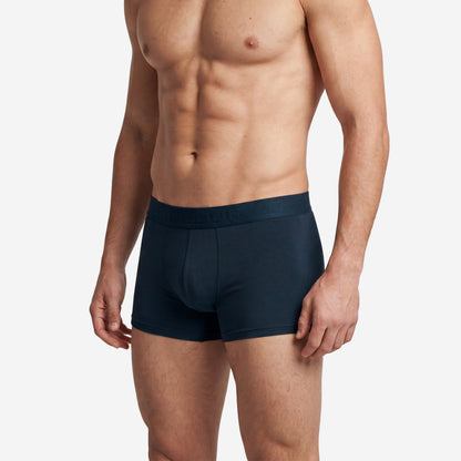 Men's Navy Micro Modal Seamless Trunks with Boncel Technology