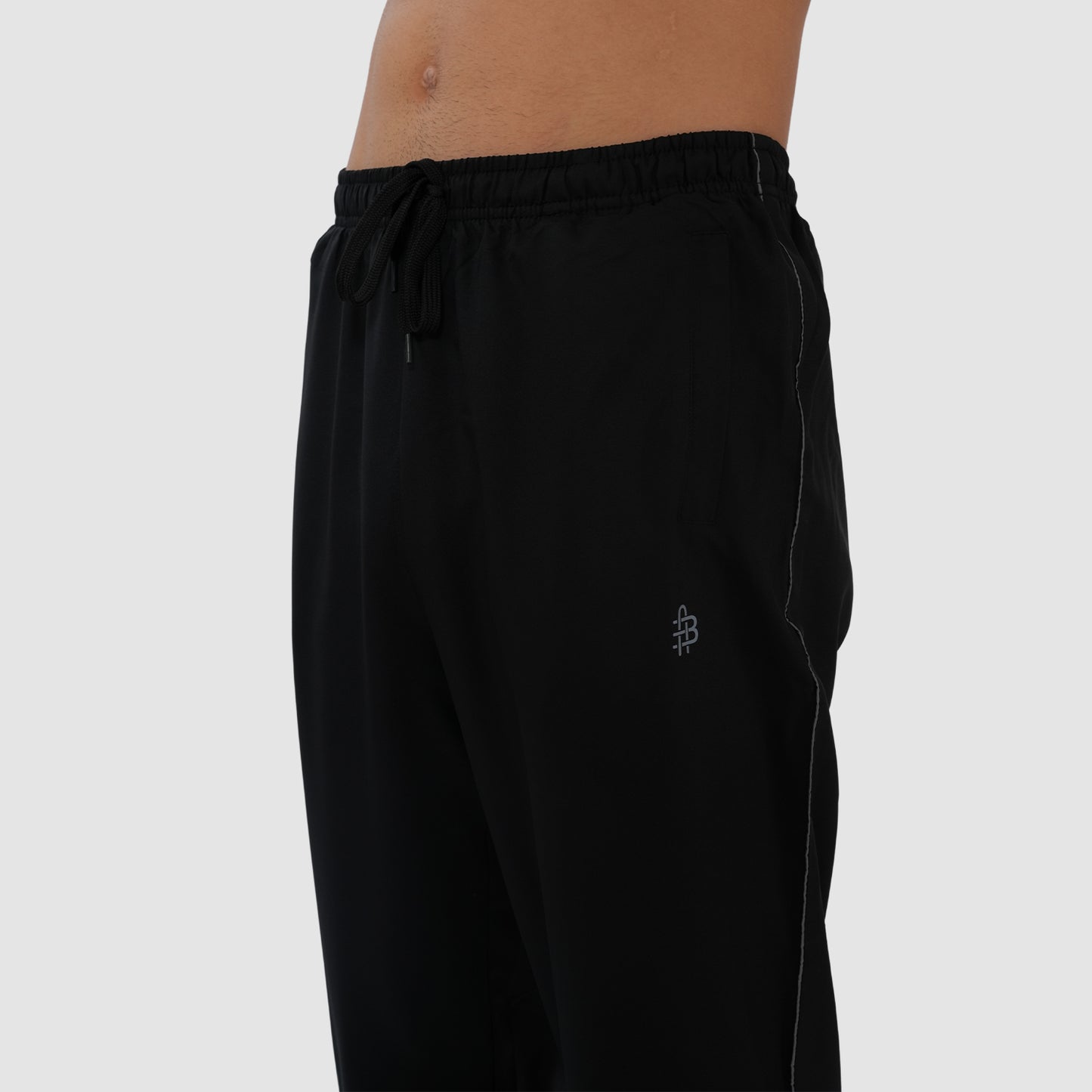 Bonjour Men’s Black Track Suit with Zip-Up Jacket