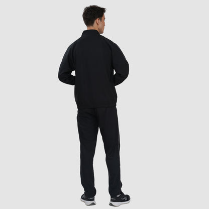 Bonjour Men’s Black Track Suit with Zip-Up Jacket