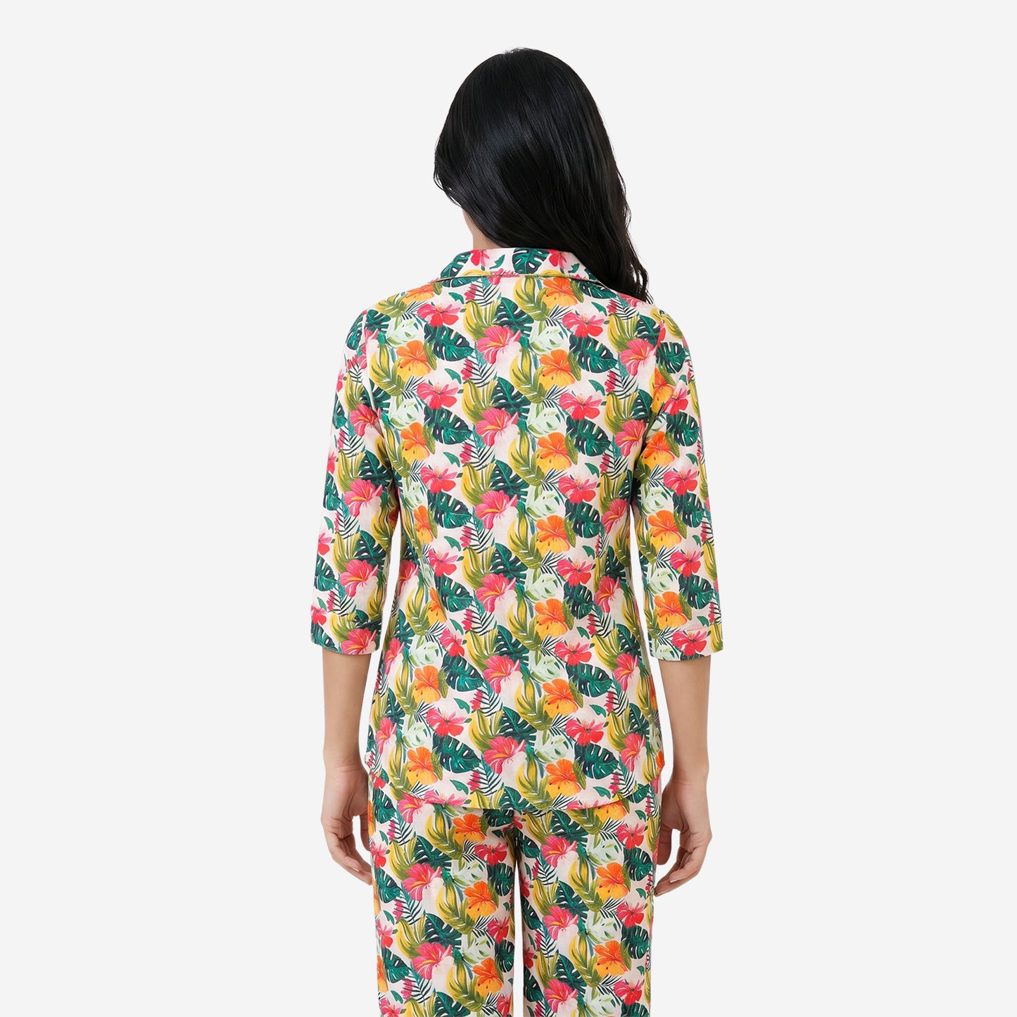 Women Multicolor Printed Rayon Loungewear Set