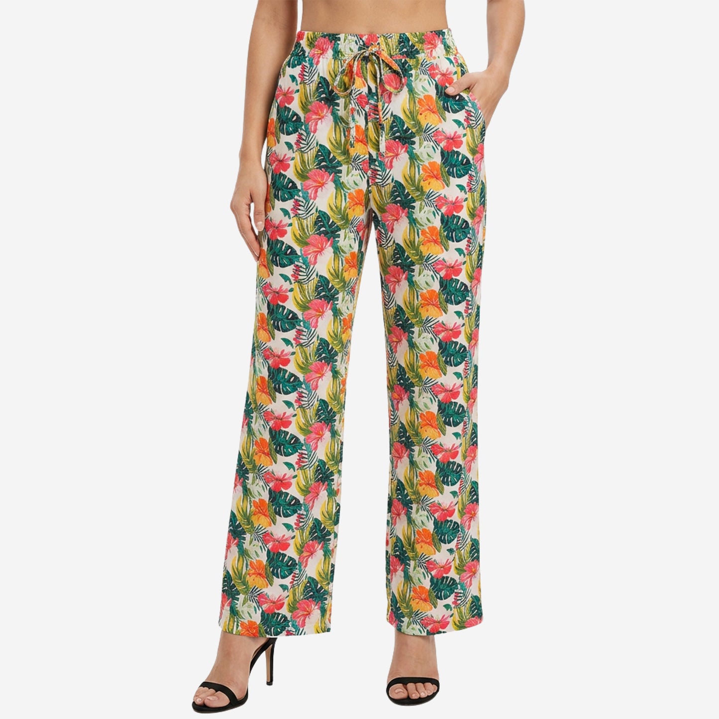 Women Multicolor Printed Rayon Loungewear Set
