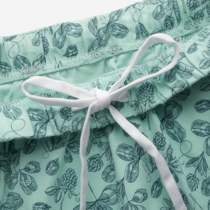 Women Printed Relaxed-Fit Lower - Aruba Blue