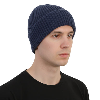Men's Woolen Winter Cap (Lt.Navy)