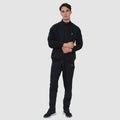 Men’s Track Suit with Zip-Up Jacket (Black)