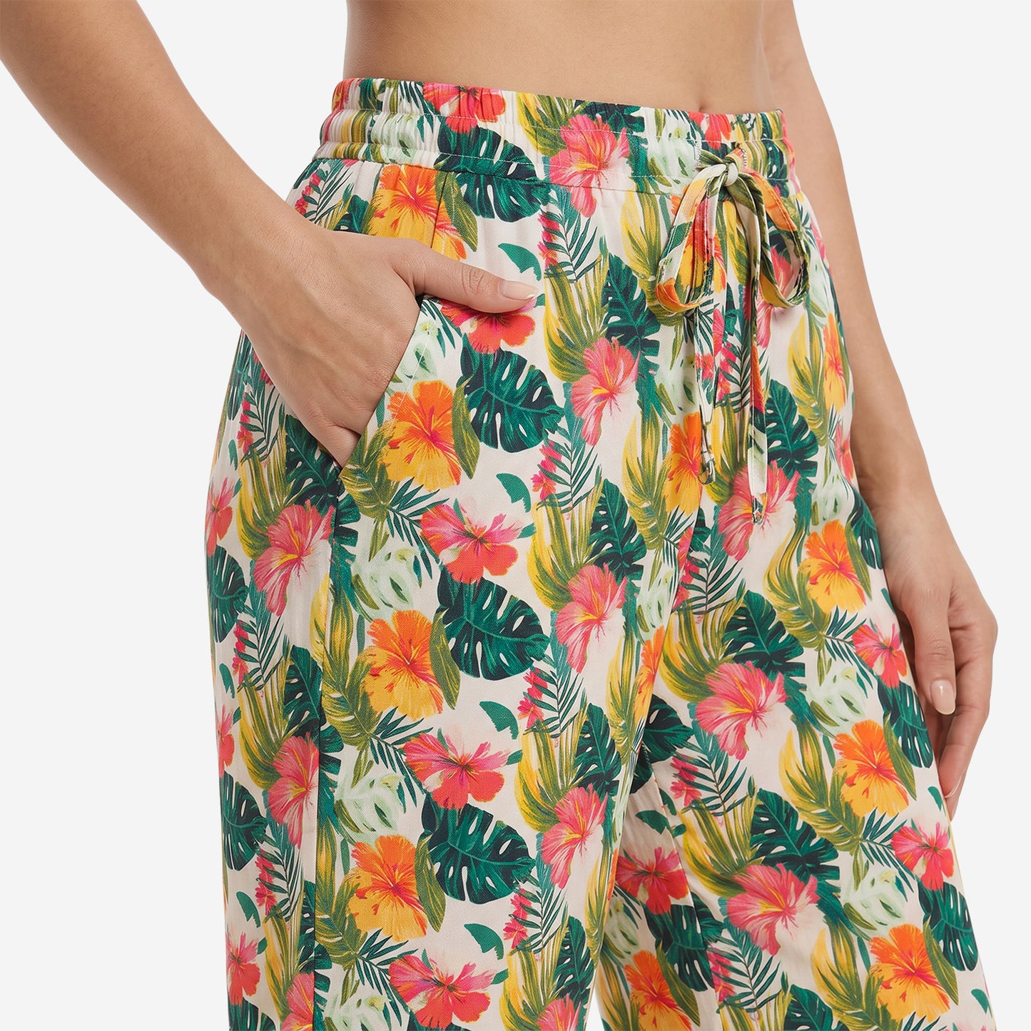Women Multicolor Printed Rayon Loungewear Set