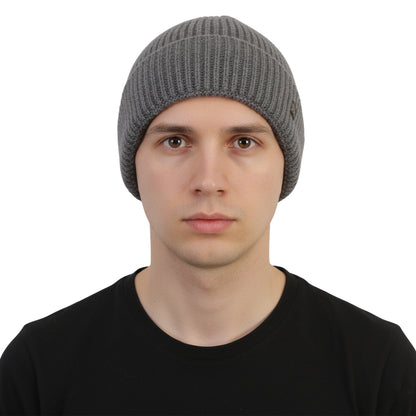 Men's Woolen Winter Cap (Grey Mel)
