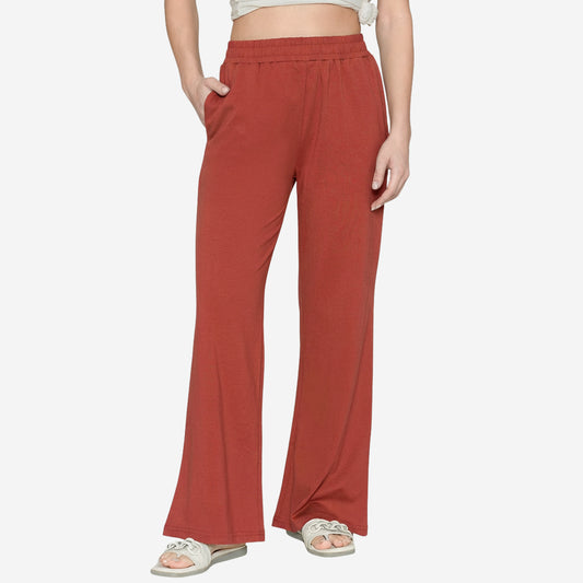 Women Flared Pants (Baked Apple)