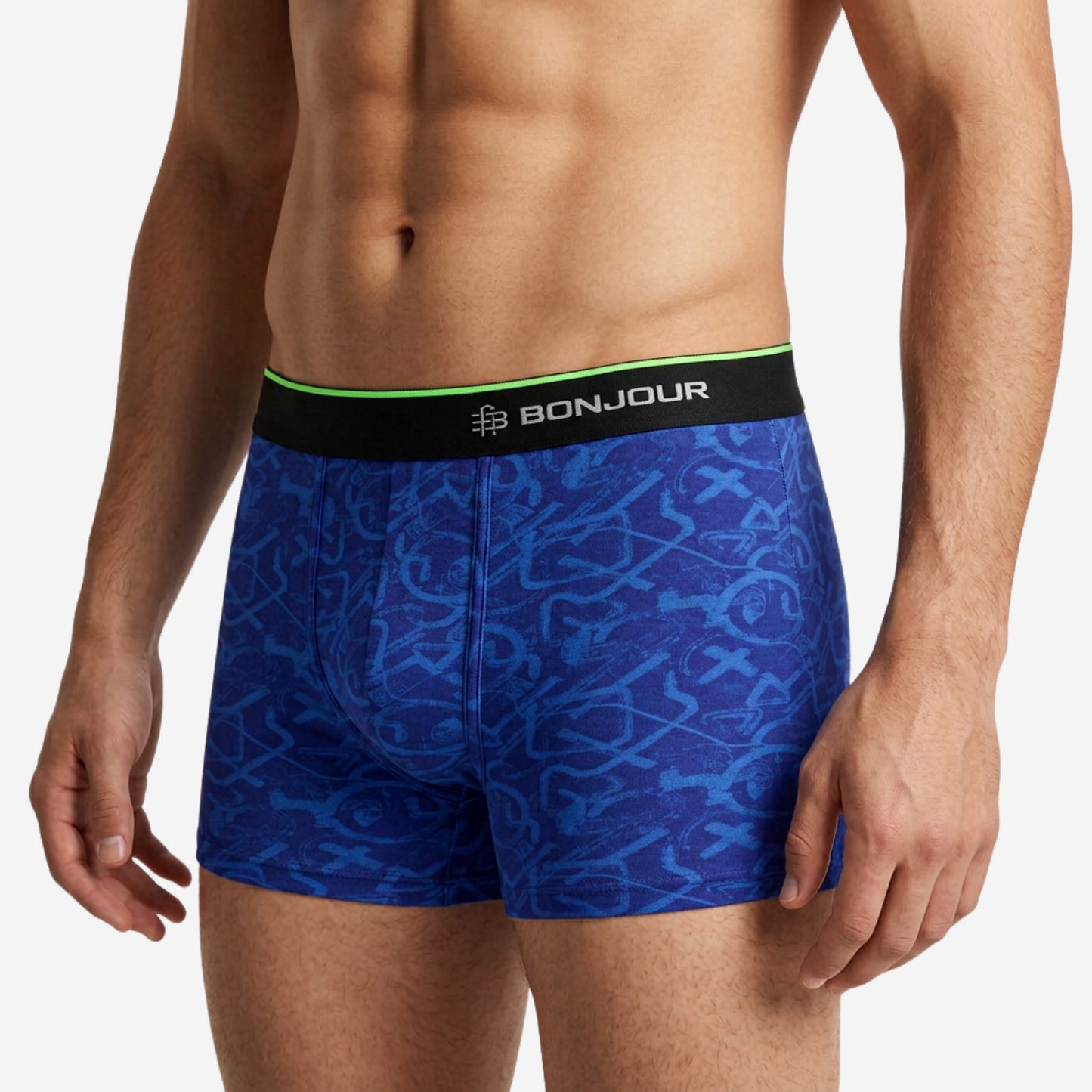 Men's Multicolor Supersoft Printed Modal Cotton Trunks - Single Pack | Blue