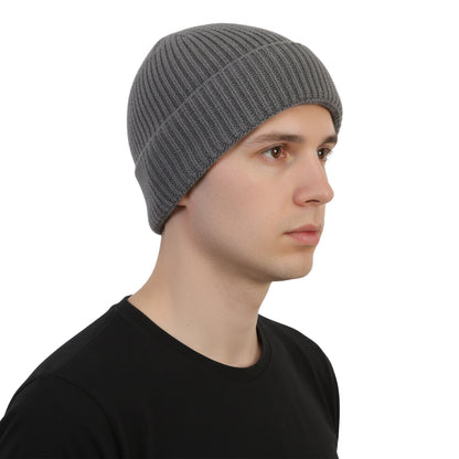Men's Woolen Winter Cap (Grey Mel)