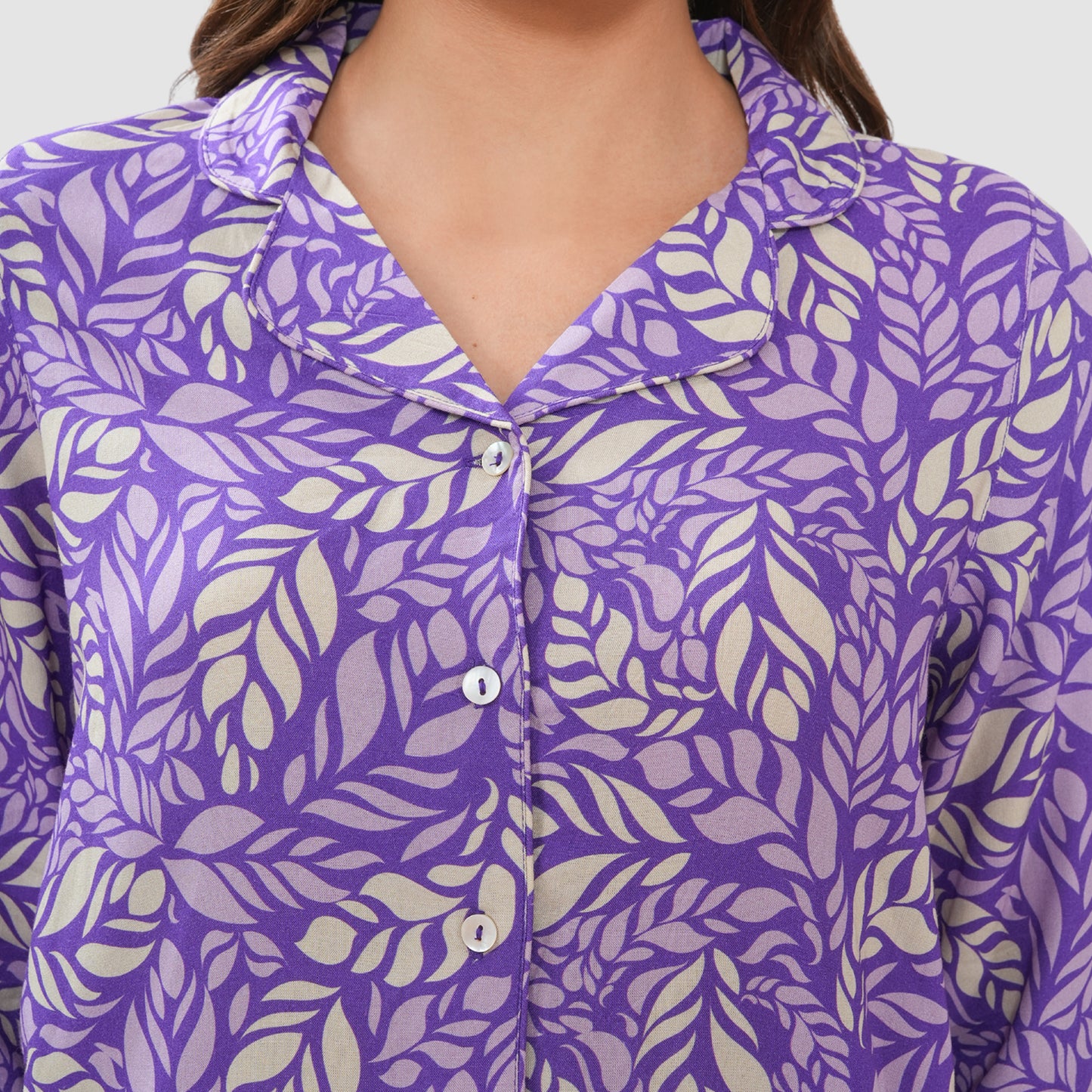 Bonjour Women's Floral Print Cotton Lounge Wear Set