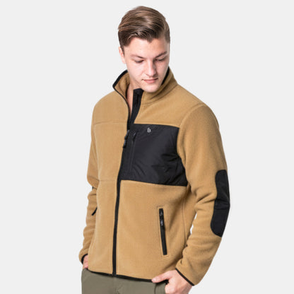 Men’s Full Zipper Winter Jacket (Khaki)