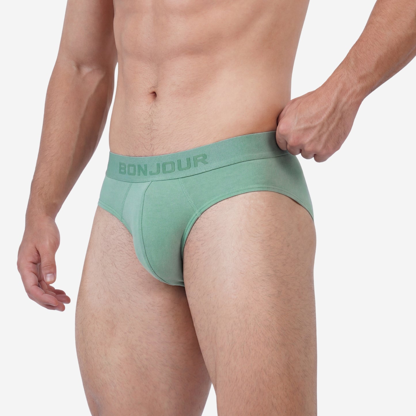 Men’s Bamboo Brief – Ultra Soft, Odour Free Sage Green (Pack of 1)