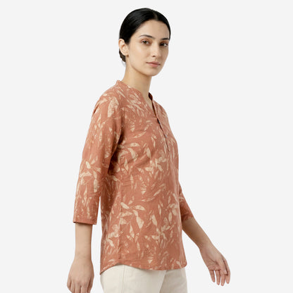 Mud Women Floral Printed Short Kurti – Stylish & Comfortable (Pack of 1)