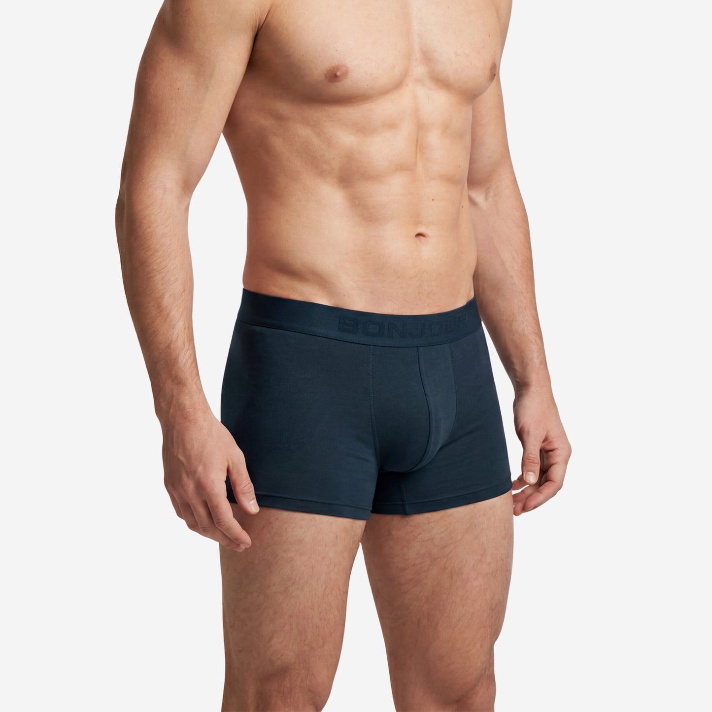 Men's Navy Micro Modal Seamless Trunks with Boncel Technology