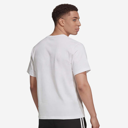 Men’s Printed Round‑Neck T‑Shirt (White)