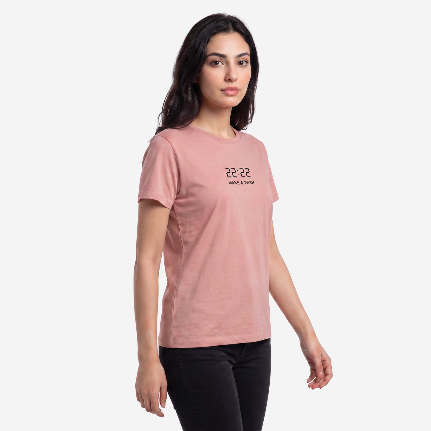 Bonjour Women’s  Round Neck Cotton Printed T-Shirt |  Half Sleeve Regular Fit Comfortable Tee