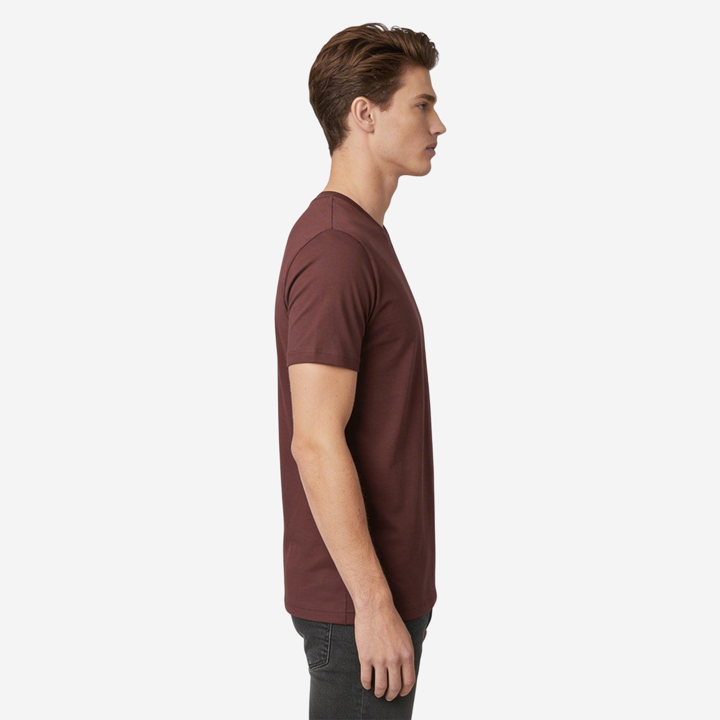 Chocolate Truffle Round Neck Half Sleeves T-Shirt for Men