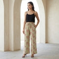 Beige Floral Printed Palazzo for Women | Comfortable Fit (Pack of 1)