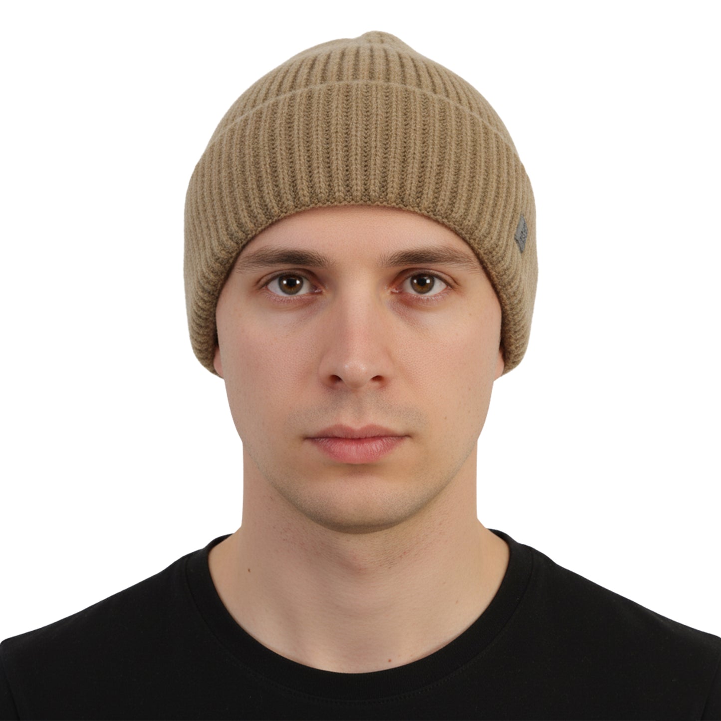 Men's Woolen Winter Cap (Lt.Khaki)