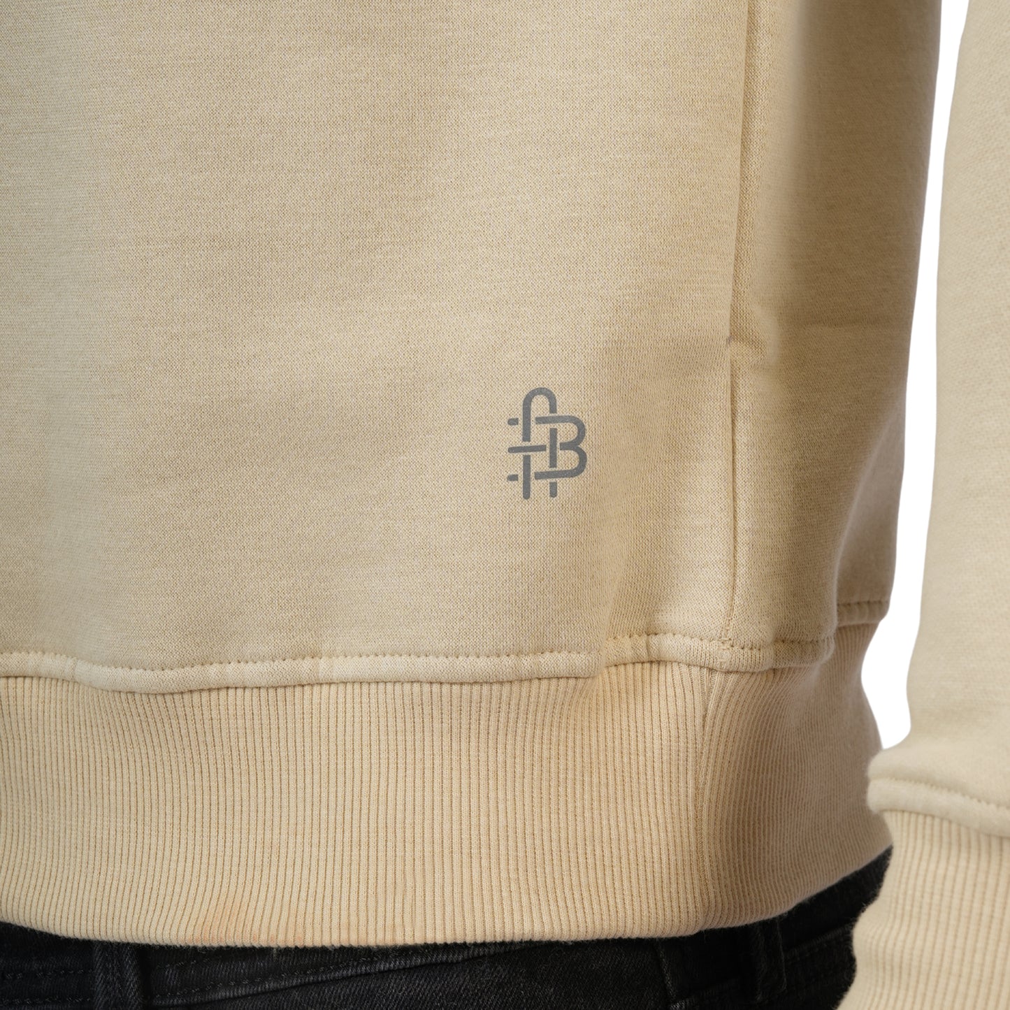 Men's Casual High Neck Sweatshirt (Biscotti)