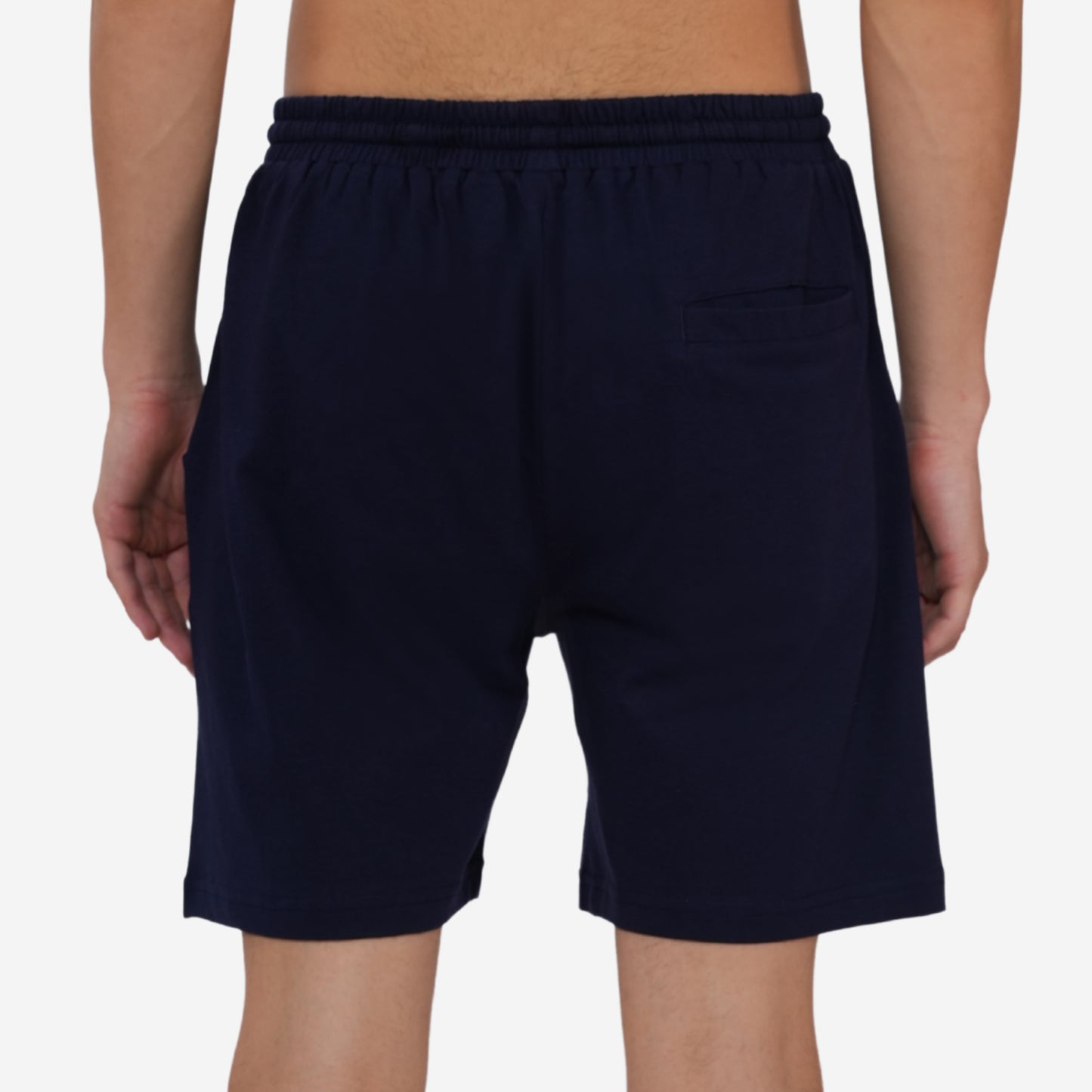 Men Cotton Regular Fit Lounge Shorts (Navy)