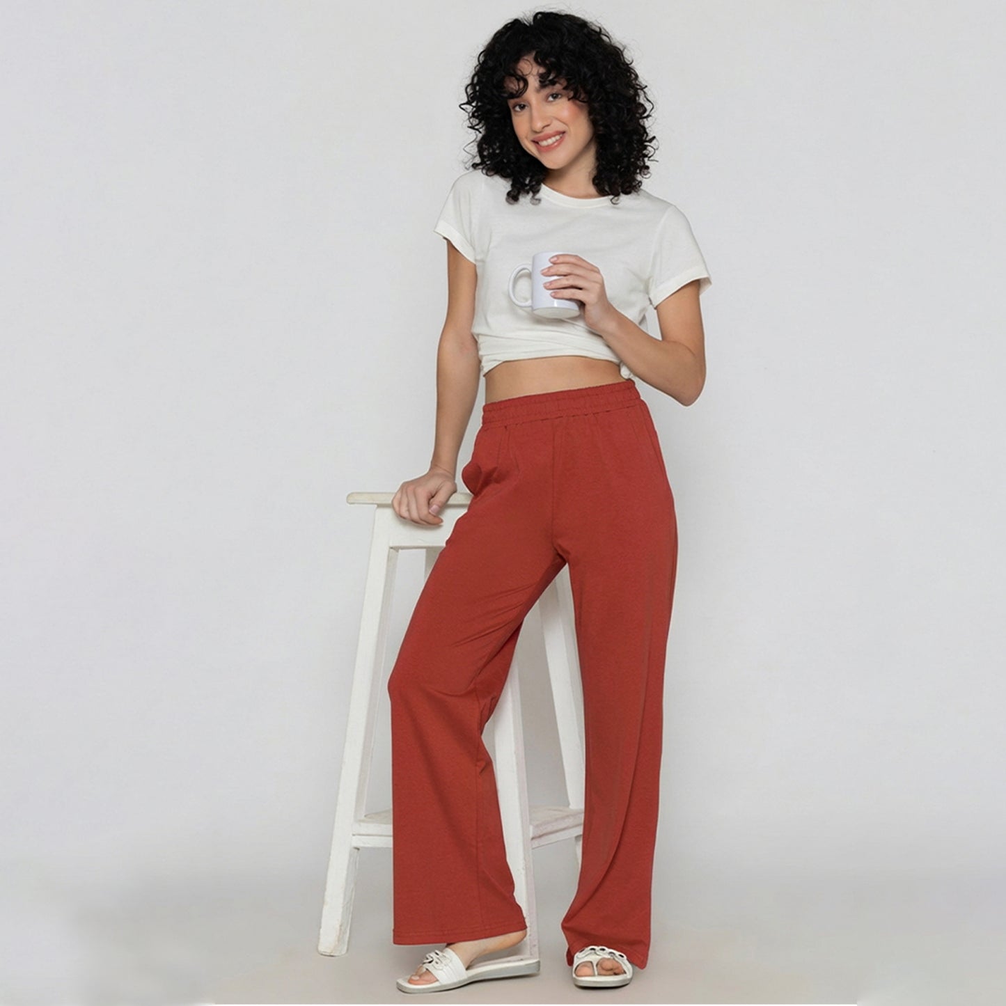 Women Flared Pants (Baked Apple)