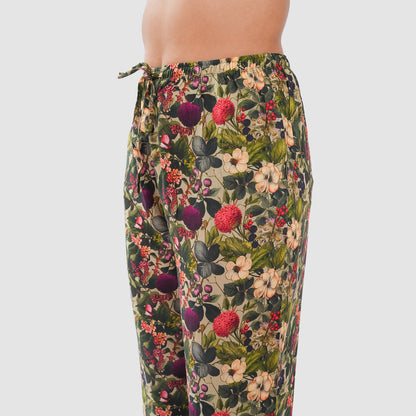 Bonjour Women's Floral Print Cotton Lounge Wear Set