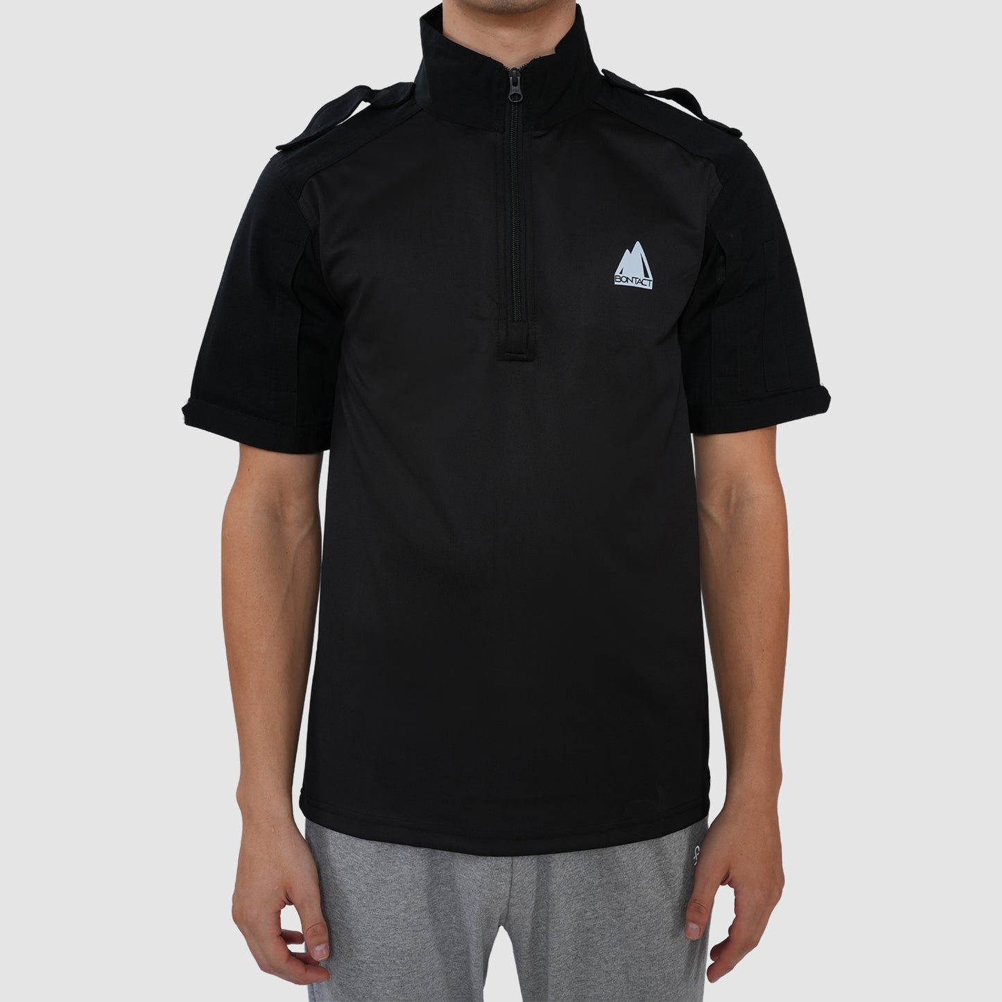 Men’s Polo Half Sleeve Tactical T-Shirt – Black