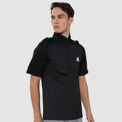 Men’s Polo Half Sleeve Tactical T-Shirt – Black