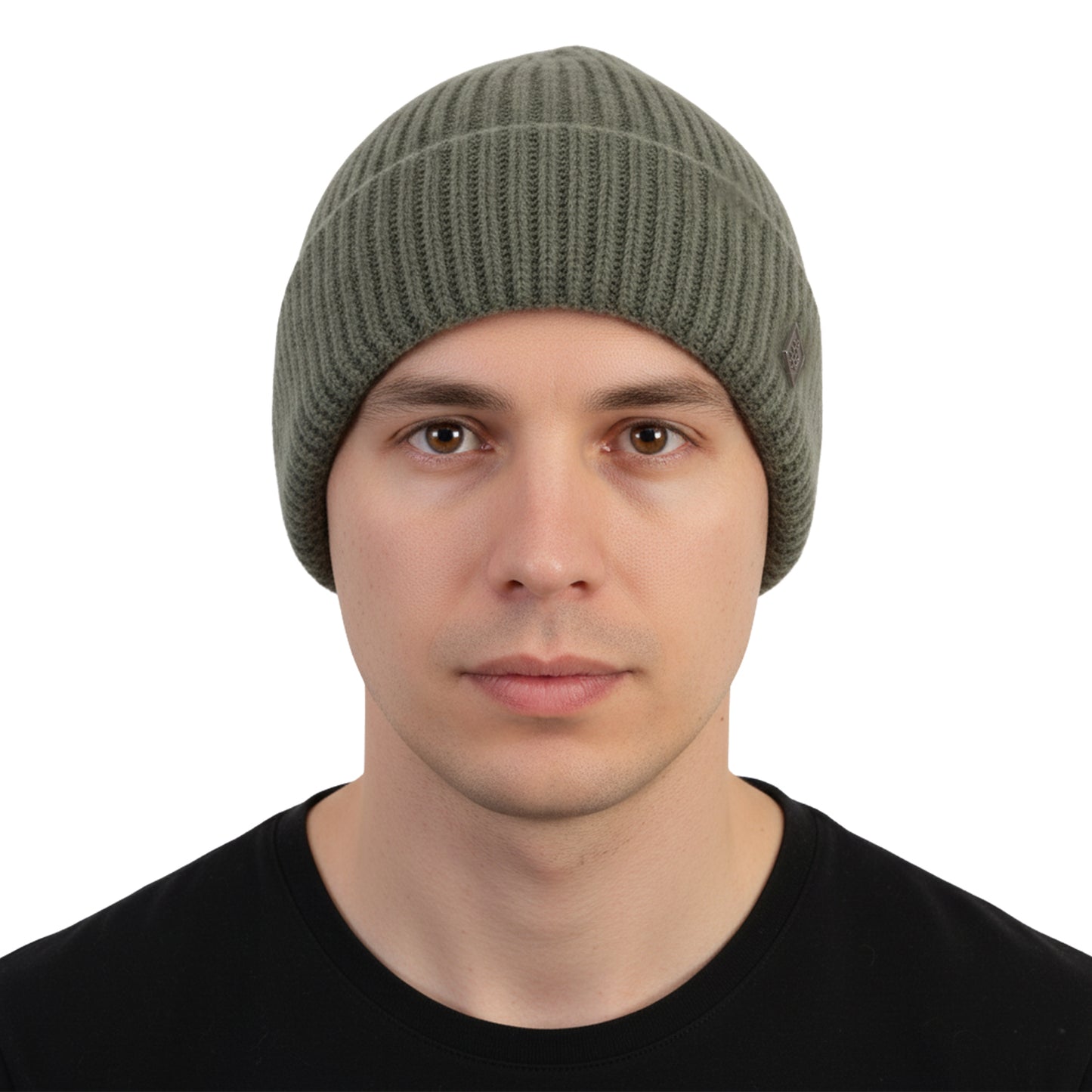 Men's Woolen Winter Cap (Lt.Olive)